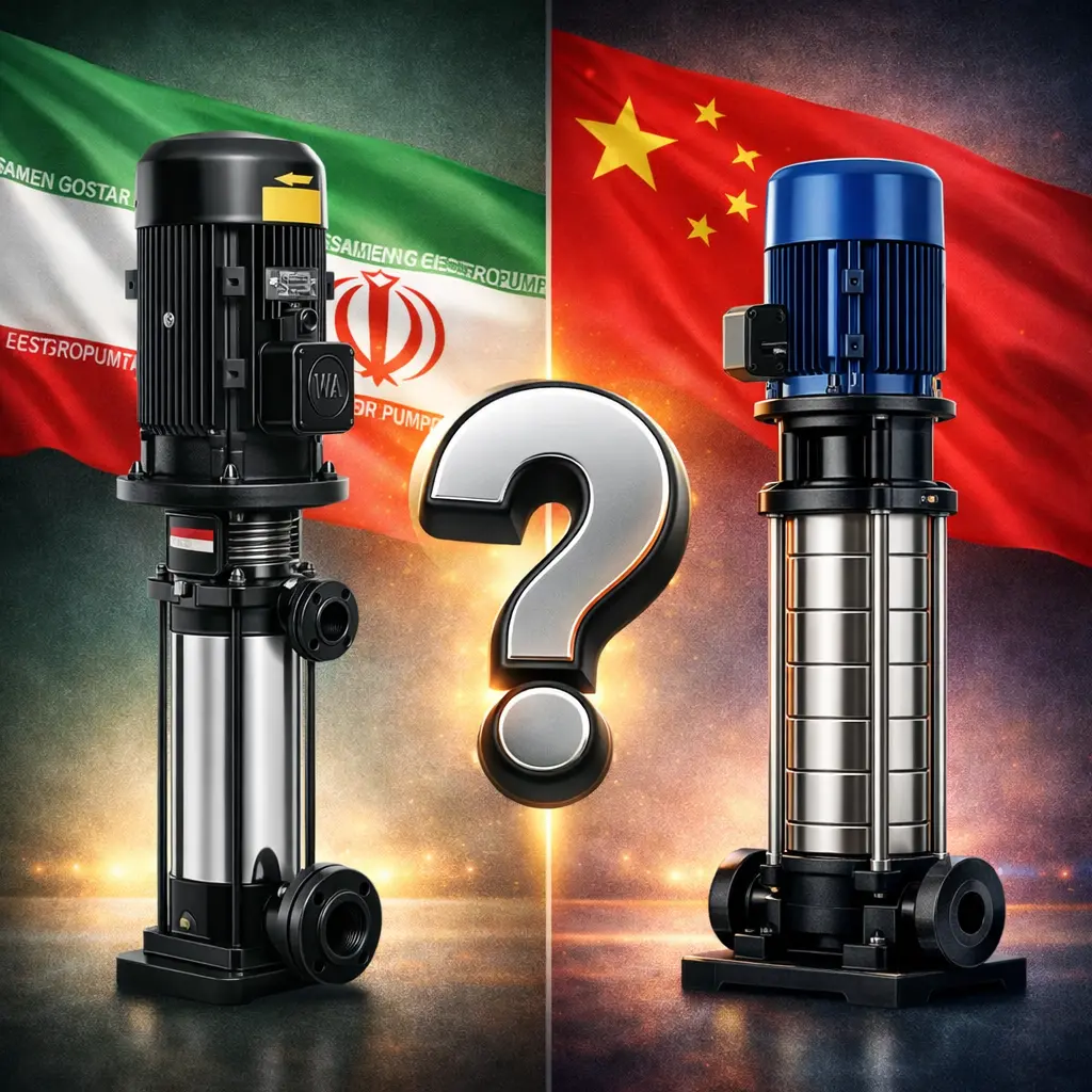 پمپ عمودی طبقاتی چینی یا ایرانی پمپ ثامن