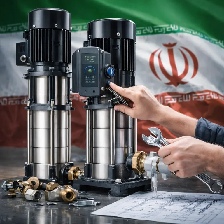 پمپ عمود طبقات پمپ عمودی طبقاتی پمپ چندطبقه پمپ سانتریفیوژ ثامن گستر