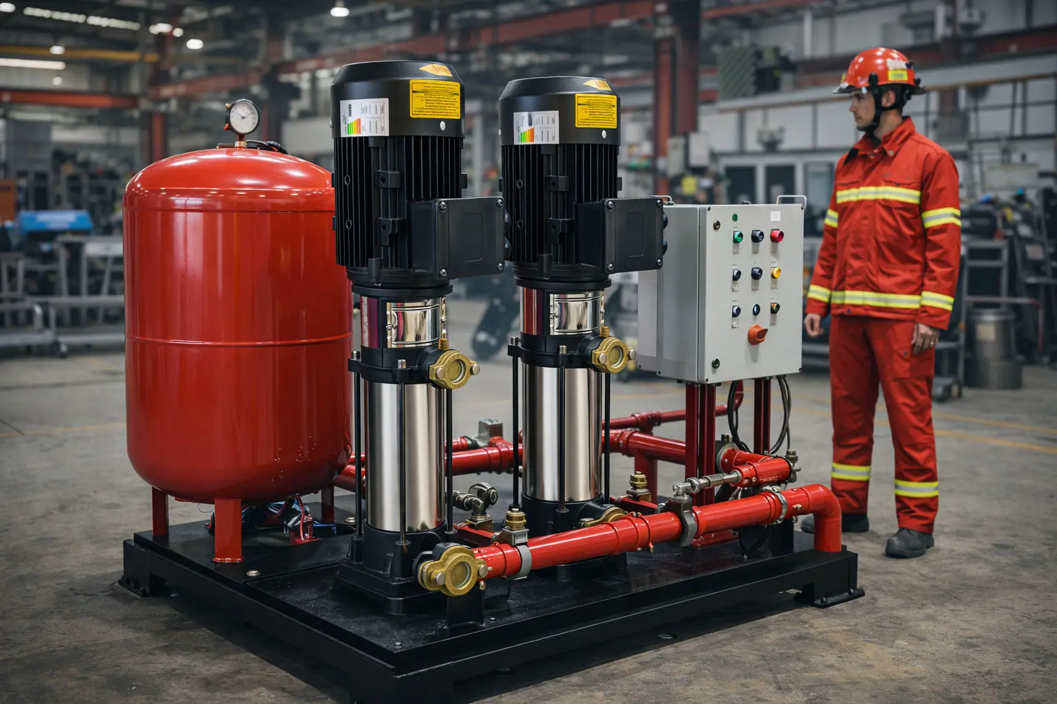 پمپ طبقاتی برای آتش نشانی